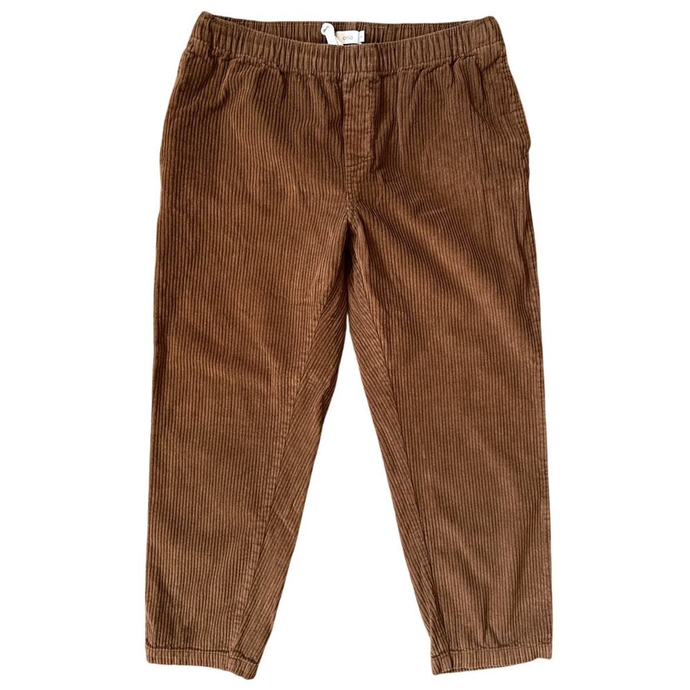 Onia Mens Pull On Elastic Waisted Corduroy Cotton Pant Pocket Size Large